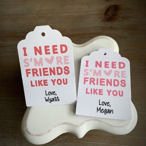 Smore Friends Like You •  Valentine Gift tags • Smore Love