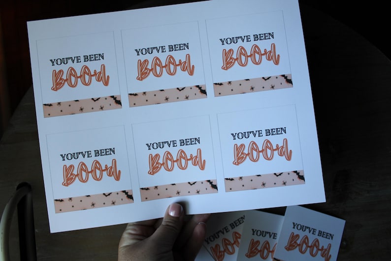 You've Been Boo'd Gift Tags - Digital Version | Boo Basket Tag | Pink ...
