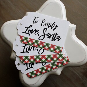 To From Christmas gift tags • From Santa tags