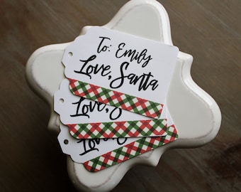 To From Christmas gift tags • From Santa tags