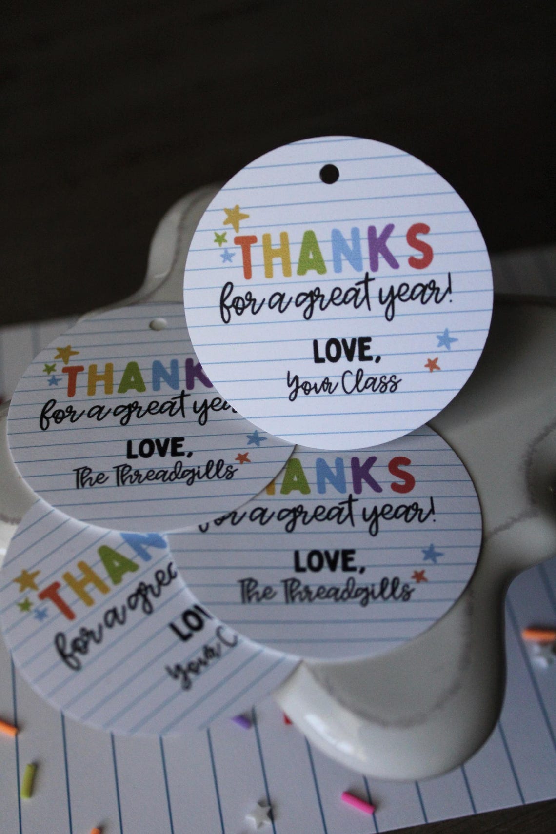 Teacher Thank You Gift Tag | End of Year Class Gift Tag | Thanks for a ...