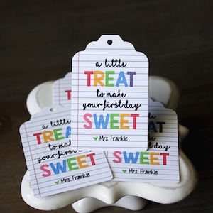 Back to School Party Favors • A Little Treat to Make Your First Day ...