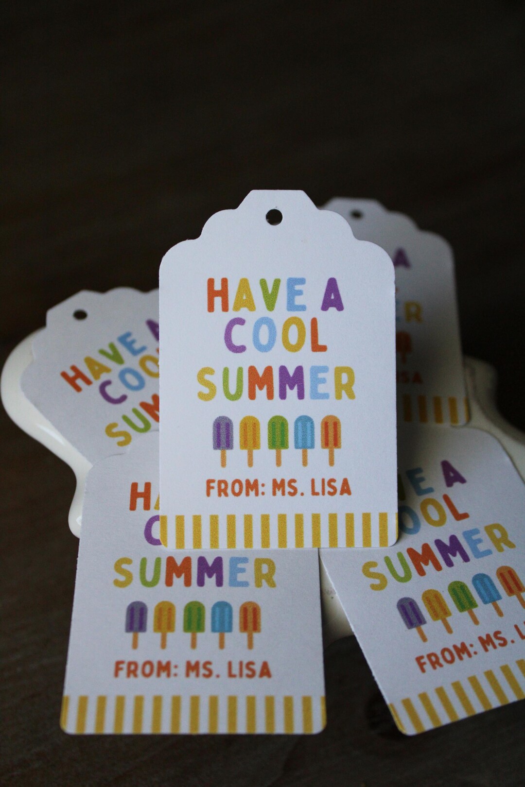 Have a Cool Summer Tag - End of School Gift Tag - Teacher Gift Tags ...