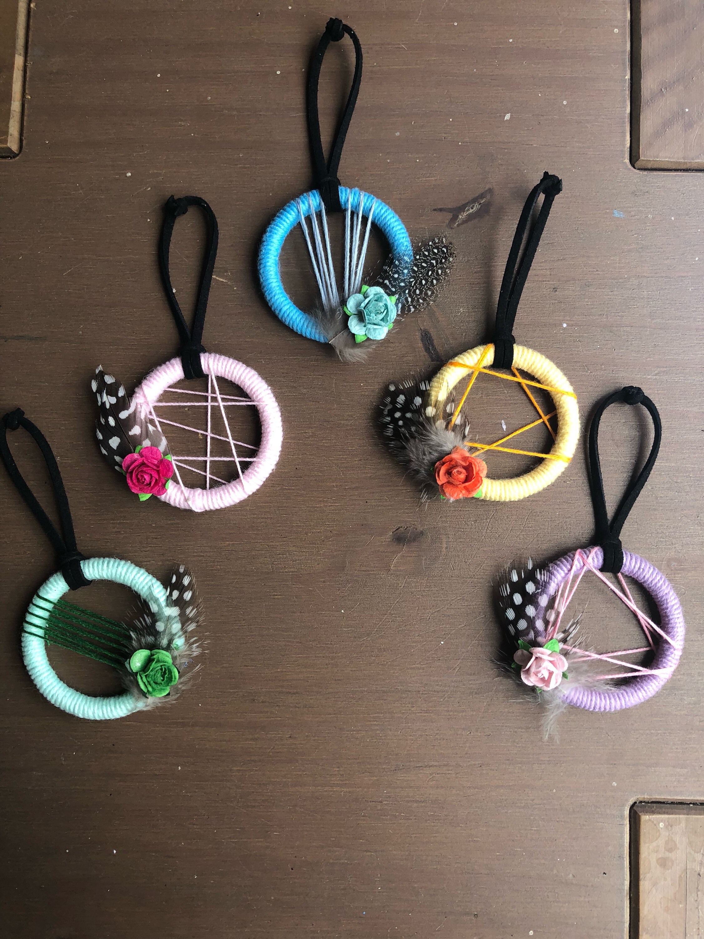 Small dream catcher baby shower party favors spring gift Etsy