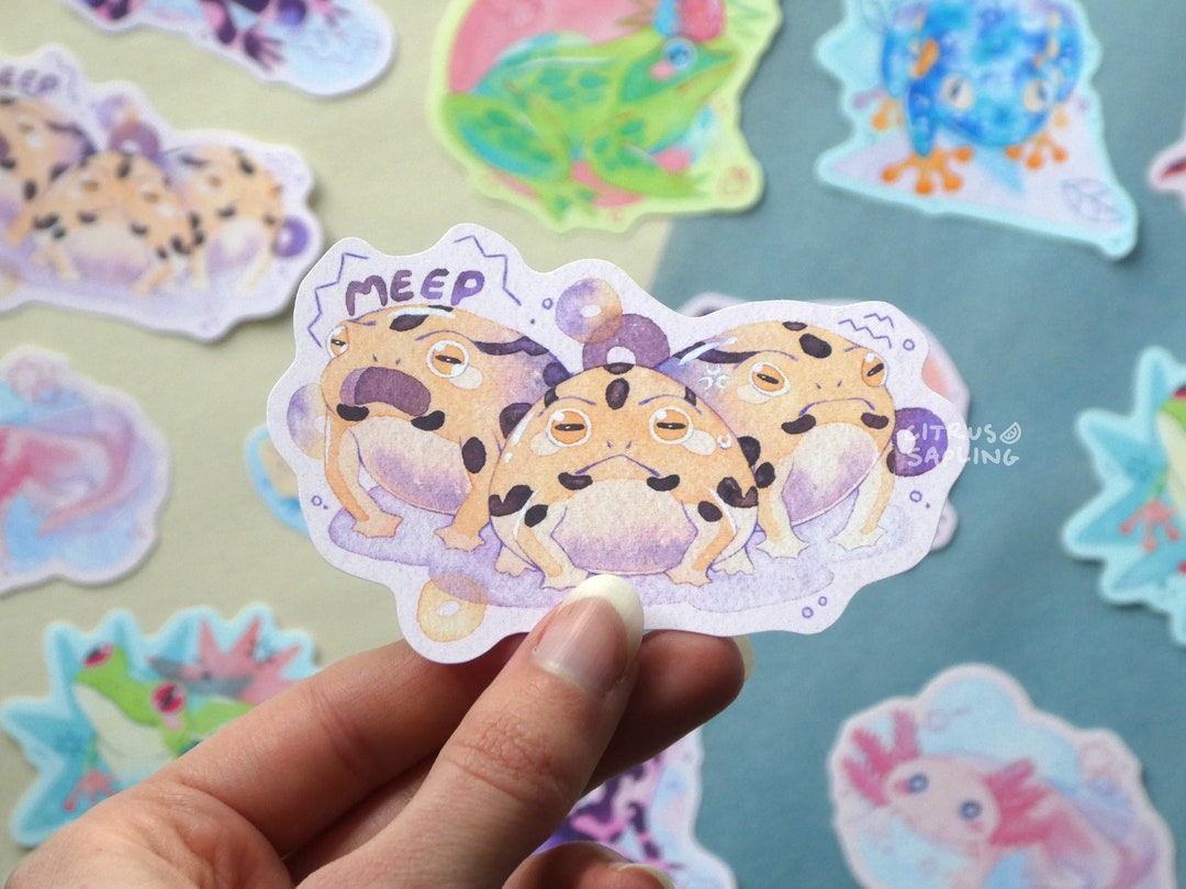 Desert Rain Frog Sticker 3.5" Matte Waterproof Vinyl | Big Planner ...