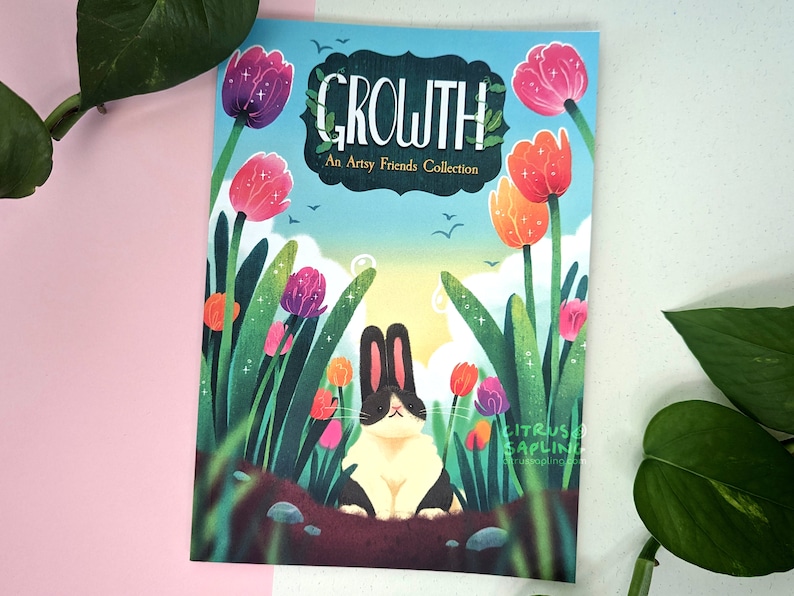 Growth Art Book Illustration Collection, Nature and Wildlife Art Zine image 1