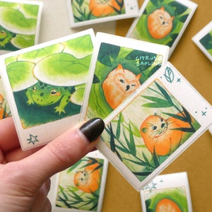 Paquete de 3 pegatinas Polaroid de animales, vinilo mate resistente al agua, para planificadores, bullet journal y álbumes de recortes.