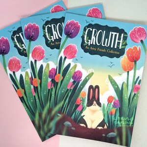 Growth Art Book Illustration Collection, Nature and Wildlife Art Zine image 8