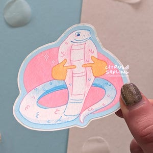 Cobra sticker mat waterdicht vinyl, stickers laptop laptop bidon