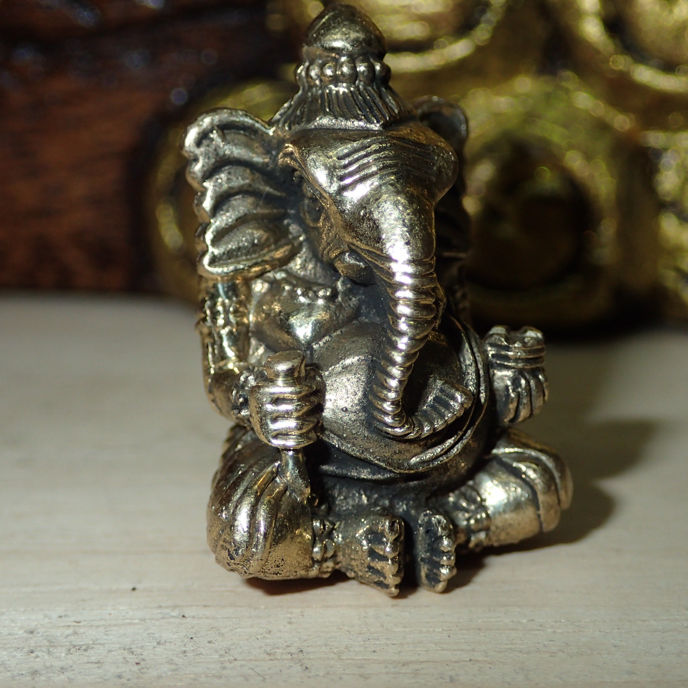 Ganesh Statue Mini Sculpture Thai Ganesha Lord Hindu God | Etsy