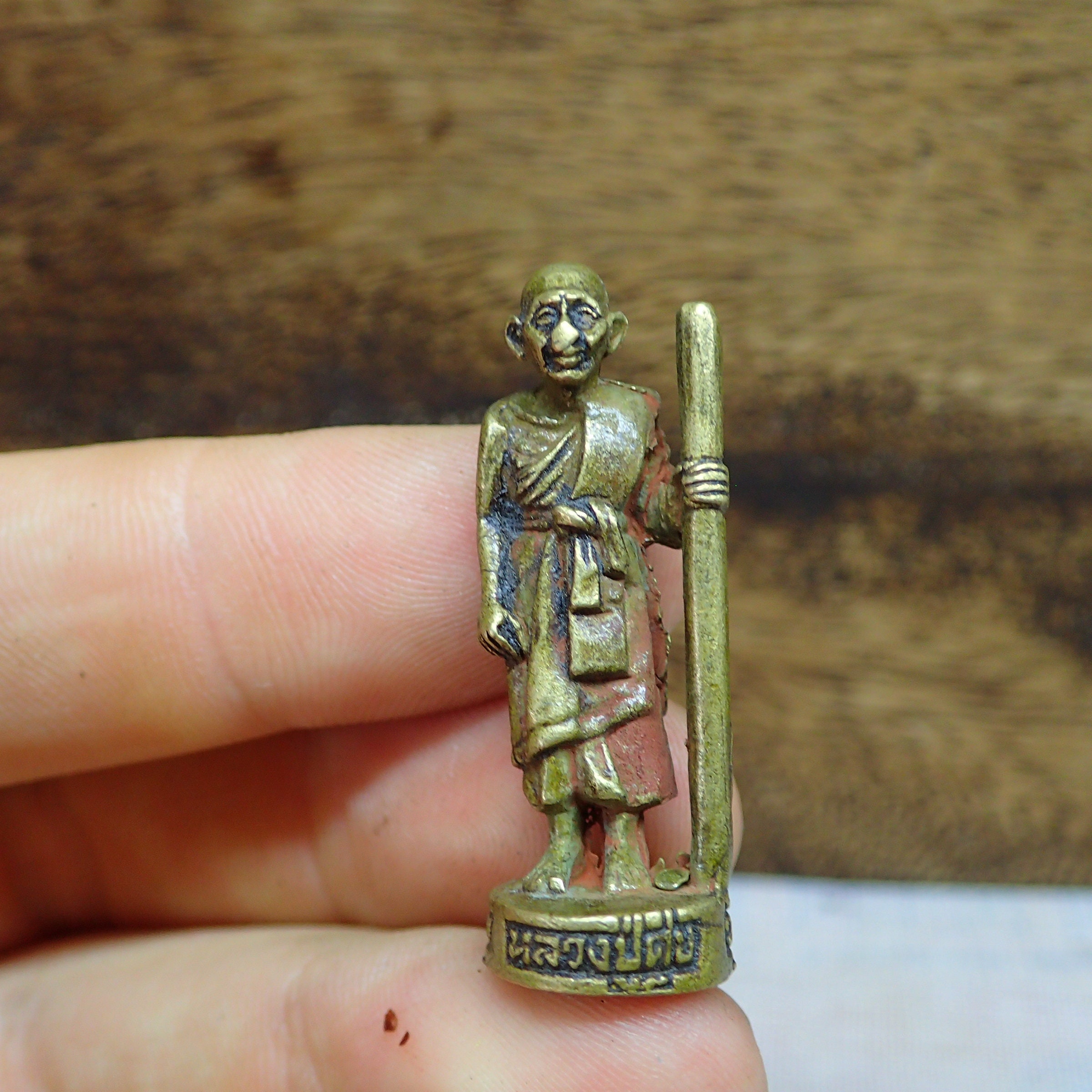 4 Monks amulet Lp Mun Brass Sitting Statues Lp Ngern Buddhism | Etsy