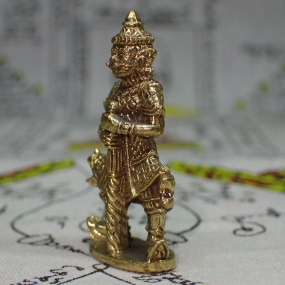 Giant Statue Thao Wessuwan Fighter Brass Monument Magic Life Protect Guard