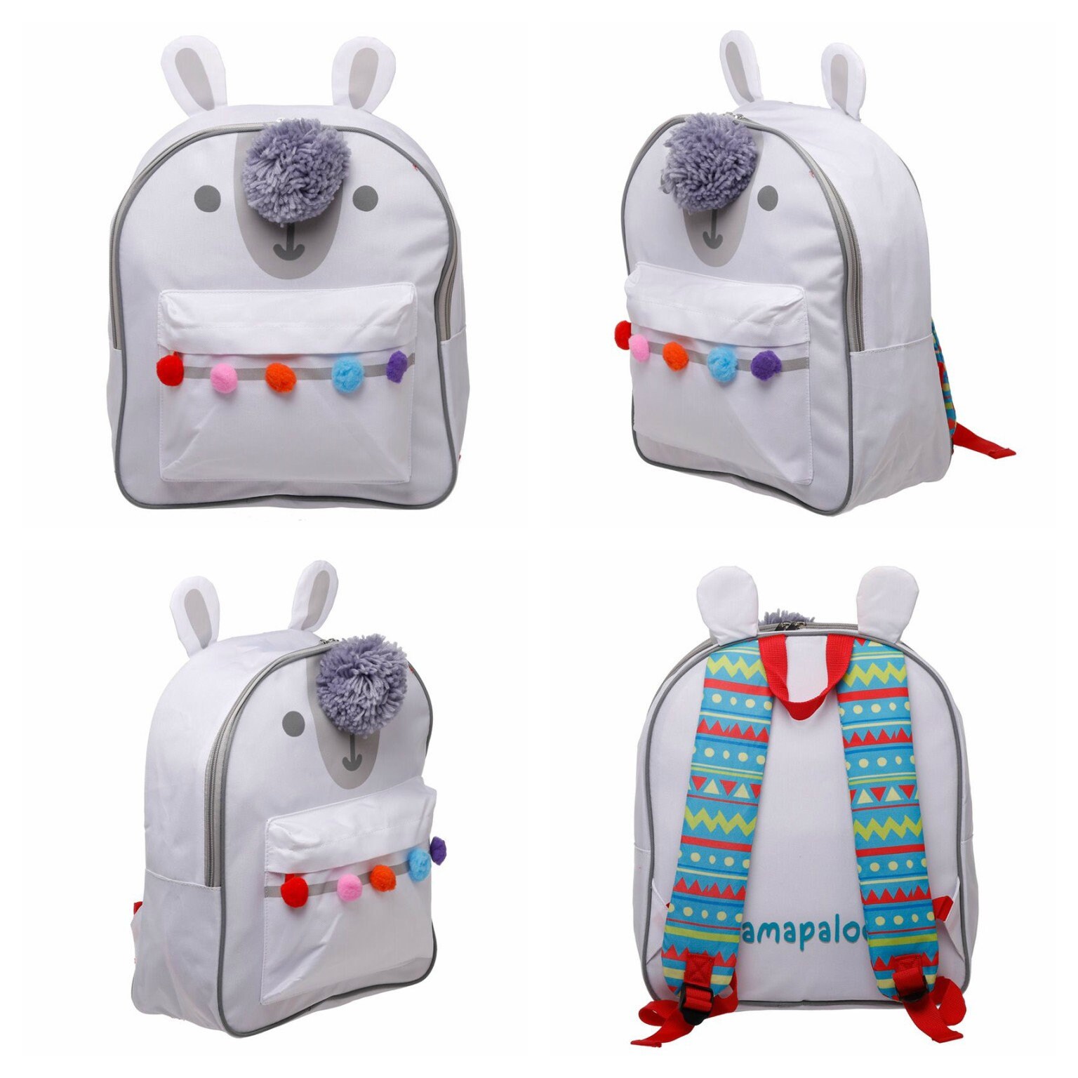 Cute Llama Kids Rucksack With Colourful 