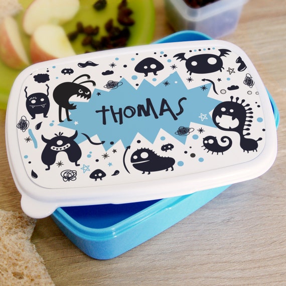 Overstijgen Nutteloos weg te verspillen Jongens gepersonaliseerde blauwe lunchbox kids snack box voor - Etsy  Nederland
