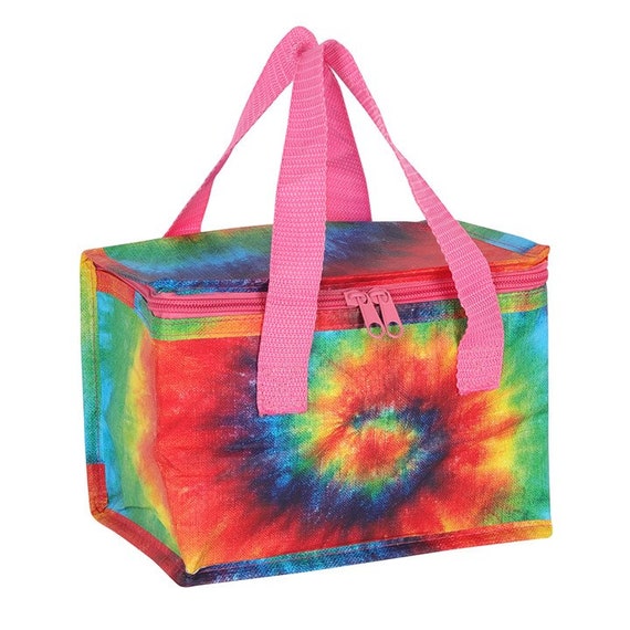 Tie Dye Lunch Box Kids Girls Boys Insulated Cooler Thermal Cute