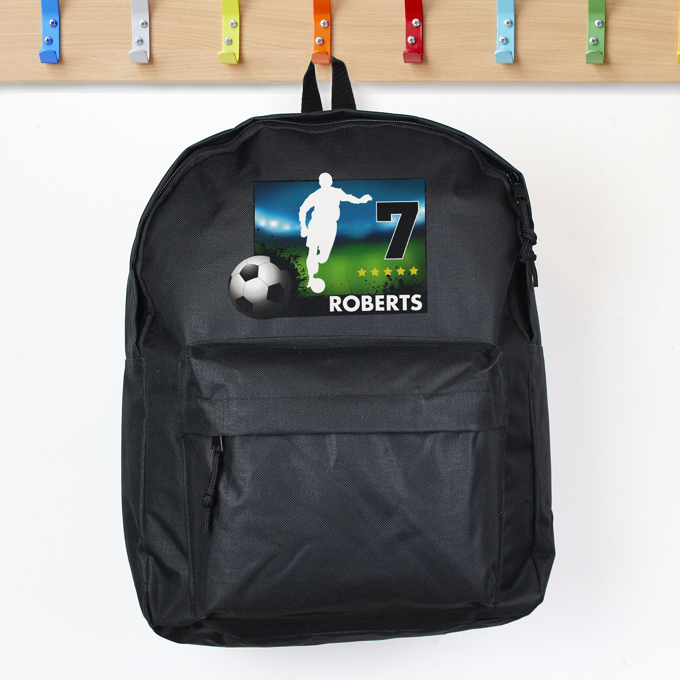 Personalised football backpack Clearance