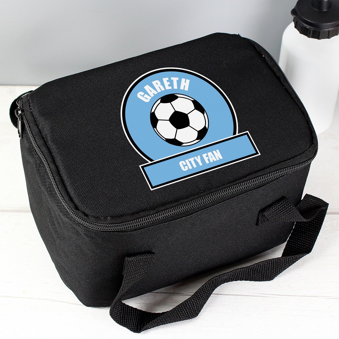 Personalised Lunchbox Sky Blue Football Team kids Insulated Etsy