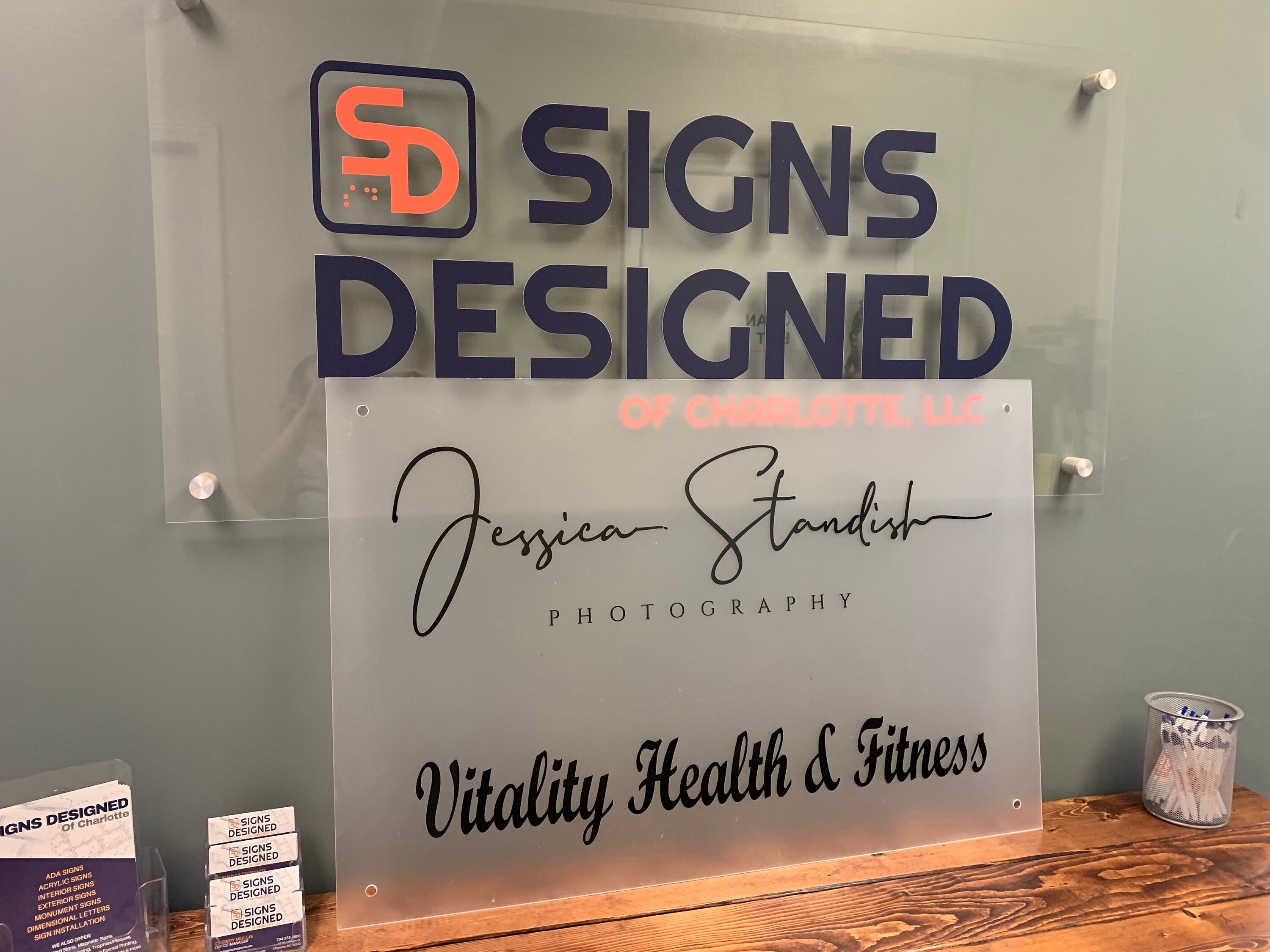 24 X 36 Acrylic Business Sign with Standoffs Etsy