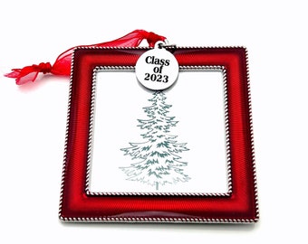 Class of 2024 Photo Tree Ornament, New Graduate Christmas Souvenir,  Gift for Graduation Keepsake Holiday her him *** Other Years available