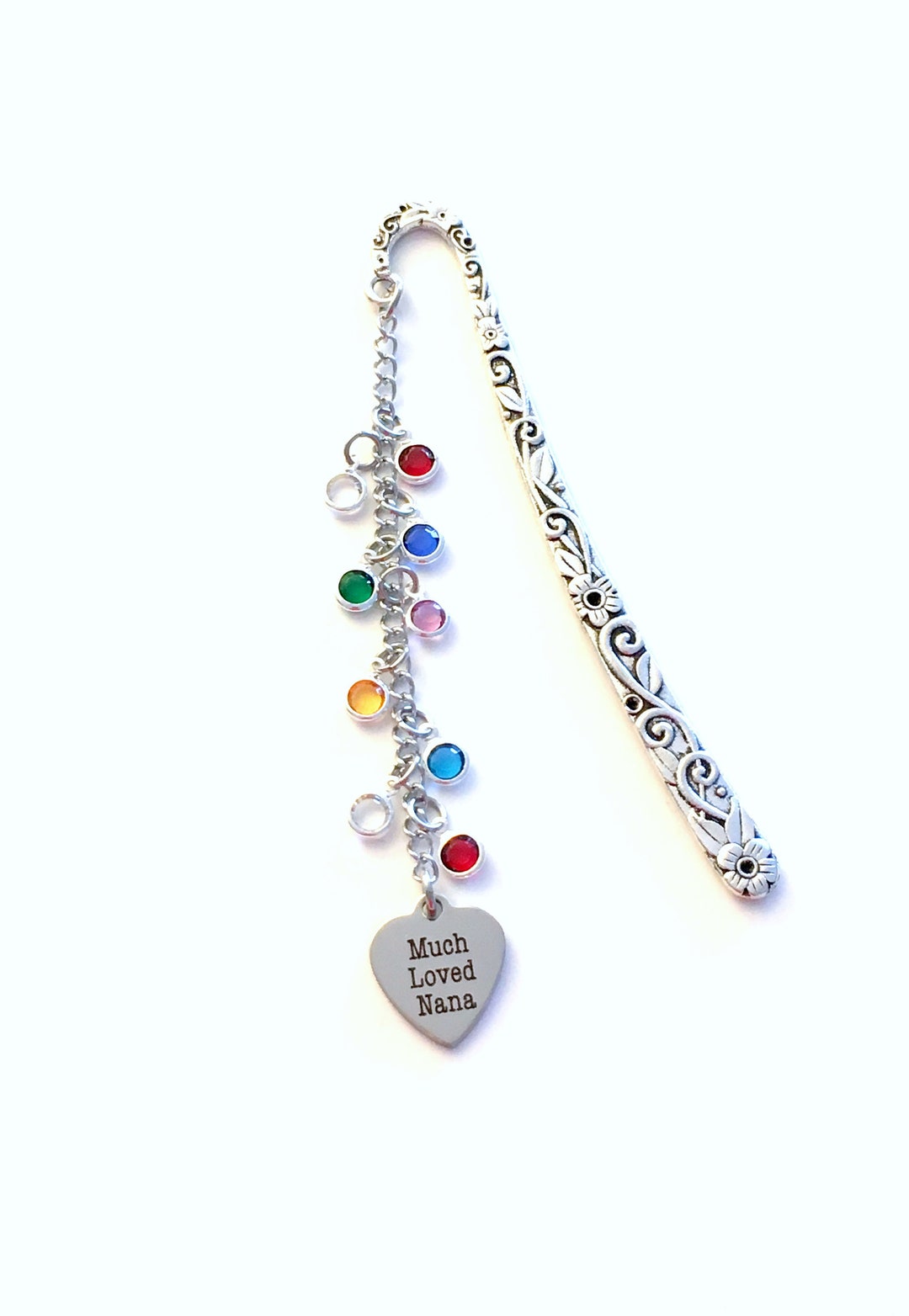 Gift for Nana, Much Loved Nana Bookmark, Metal Book Mark Multiple From ...
