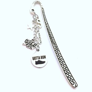 Gift for Runner Bookmark, Marathon Athlete Metal Book Mark, Gotta Run ...