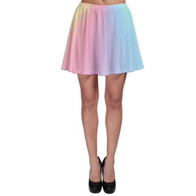 Pastel Rainbow Skater Skirt