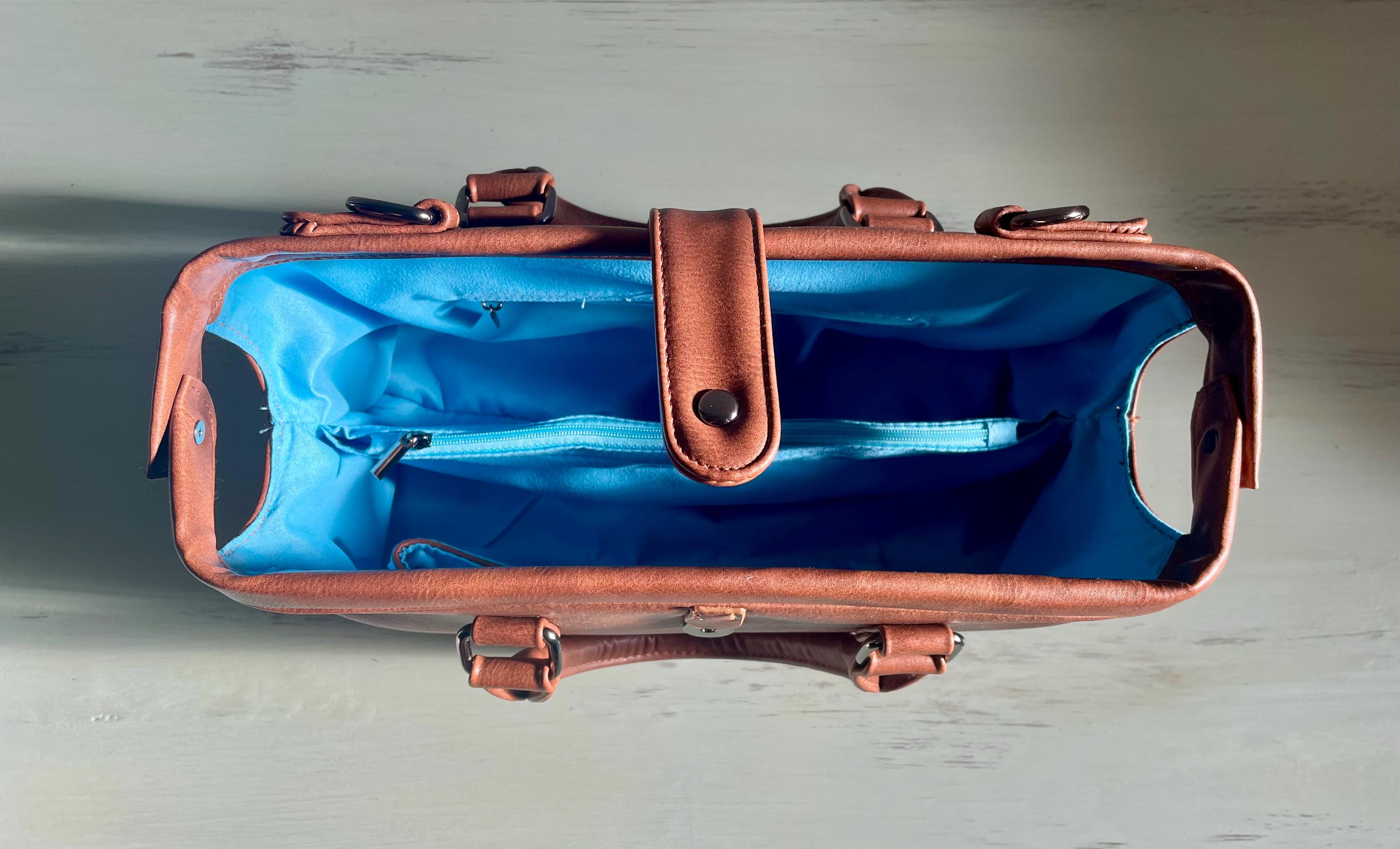 Vegan Leather Boston Bag: Top Handle Purse Crossbody  display picture 1