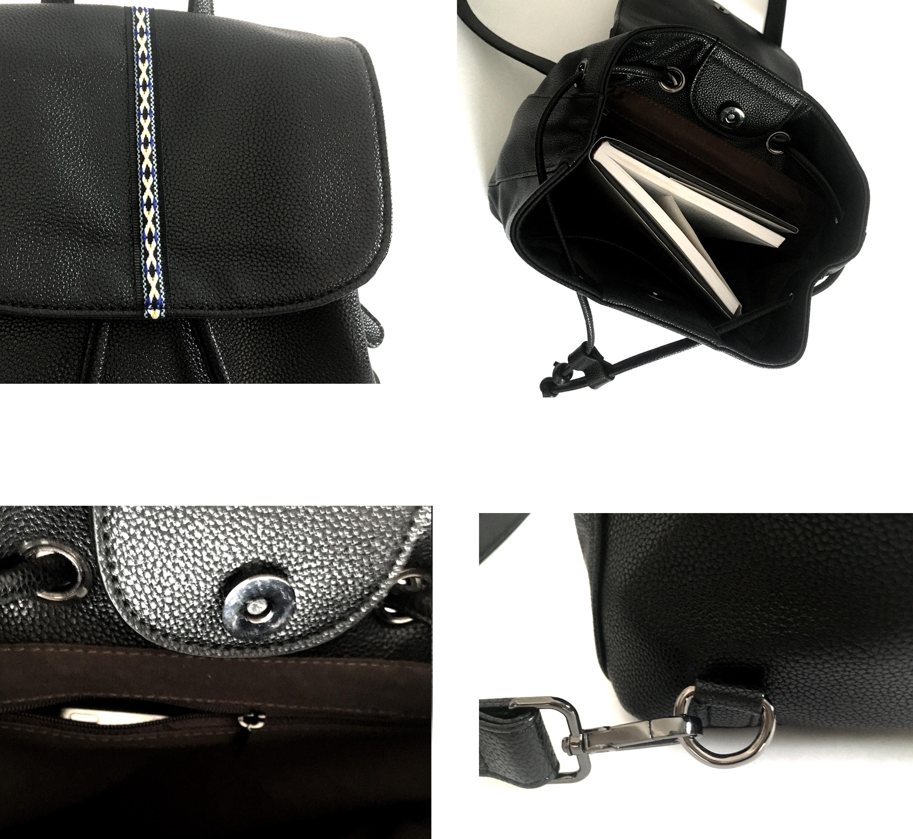 Vegan Leather Convertible Mini Backpack Purse with Tassel Adjustable Strap Amazon.com: Small Leather Convertible Backpack Sling Purse  main image 3