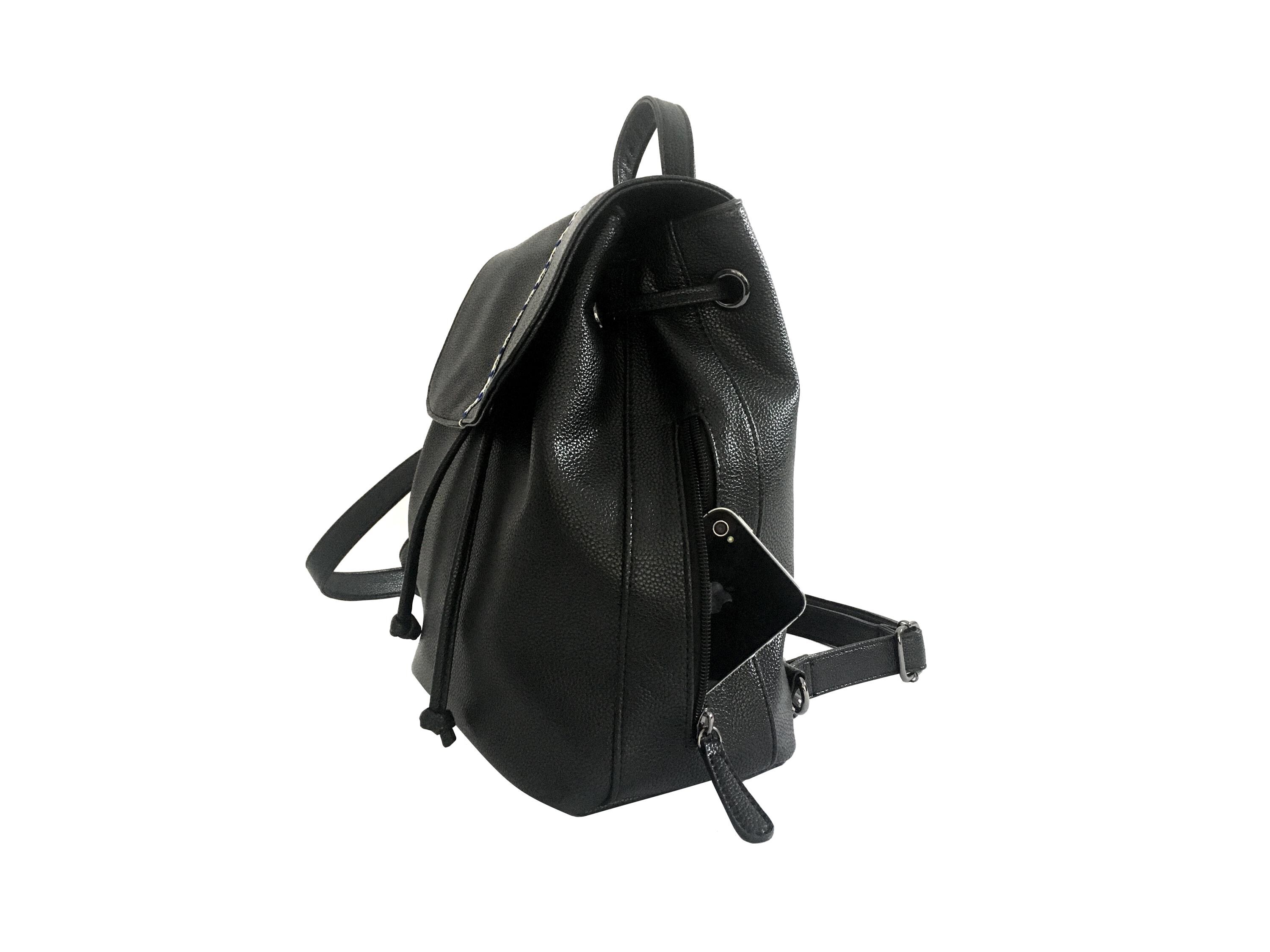 Vegan Leather Convertible Mini Backpack Purse with Tassel Adjustable Strap Amazon.com: Small Leather Convertible Backpack Sling Purse  main image 4