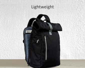 Anti-Theft Carry-On Travel Backpack Large: Laptop Rucksack with Trolley Sleeve