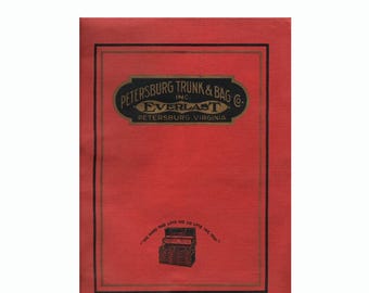 1925 Antique Trunk Catalog Petersburg Everlast, ORIGINAL Good Condition