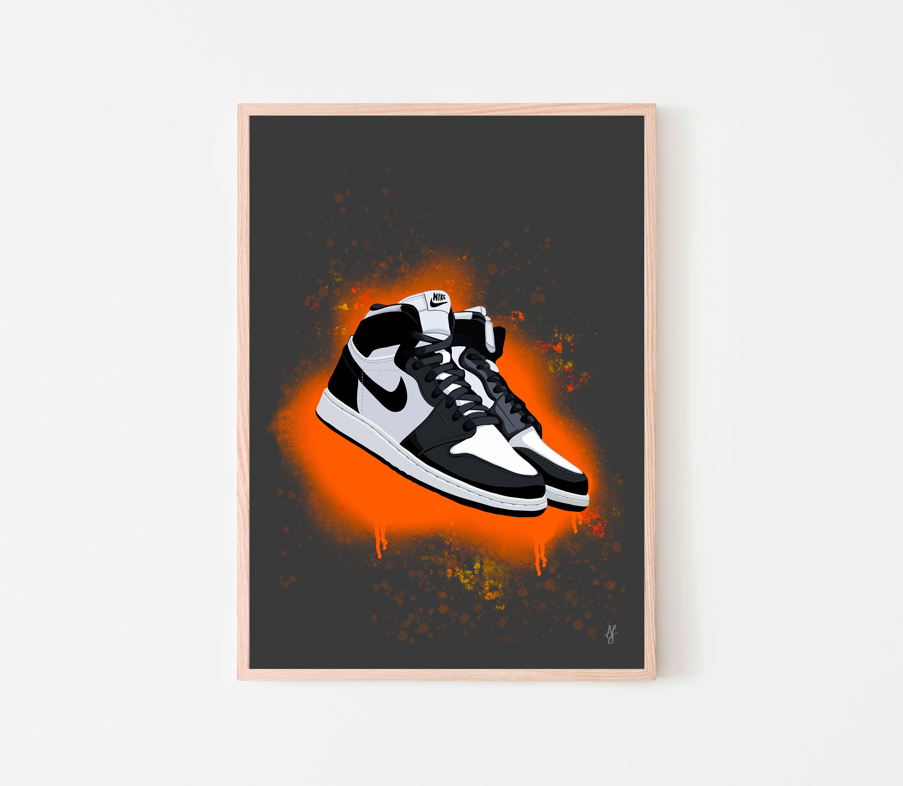 Nike air jordans illustration
