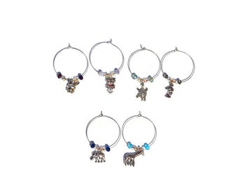 Animal Wine Charms