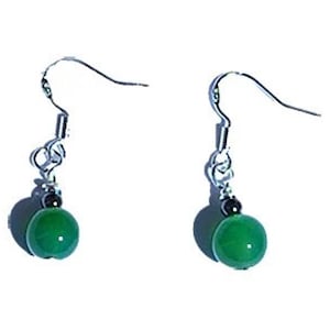 Sterling Silver Green Aventurine Earrings