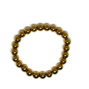Gold Hematite Gemstone Bracelet