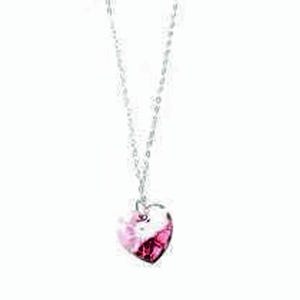 Sterling Silver Swarovski Heart Pendant Necklace