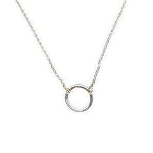 Stunning Sterling Silver Circle Necklace