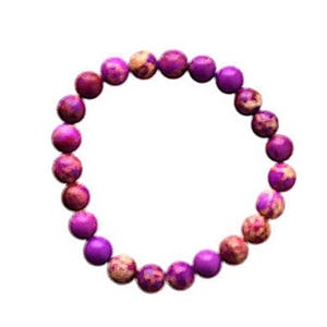 Peaceful Purple Sea Sediment Jasper Bracelet