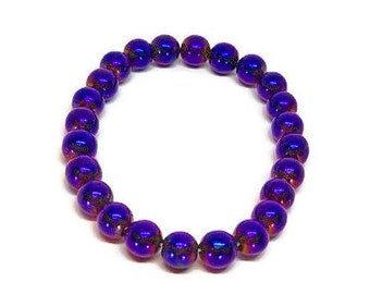 Purple Hematite Gemstone Bracelet