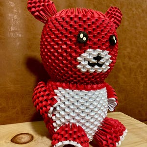 3D Origami Teddy Bear