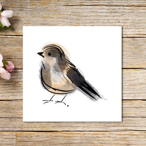 Bird Greeting Card, Sparrow Card, Greetings Card, Blank Inside, Sparrow, Bird Card, Personalised Card, Personalised Sparrow Bird Card