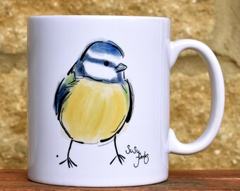 Blue Tit Mug Nice Tits Mug Bird Mug 11oz//15oz Rude Mug