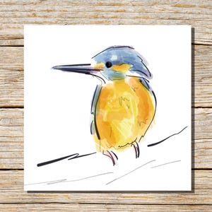 Kingfisher Greeting Card, Kingfisher Card, Greeting Card, Blank Inside, Kingfisher, Wildlife Card, Personalised Kingfisher Gift, Kingfishers