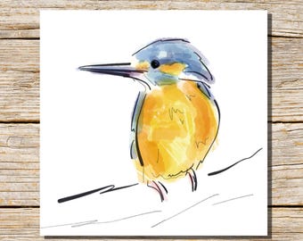 Kingfisher Greeting Card, Kingfisher Card, Greeting Card, Blank Inside, Kingfisher, Wildlife Card, Personalised Kingfisher Gift, Kingfishers