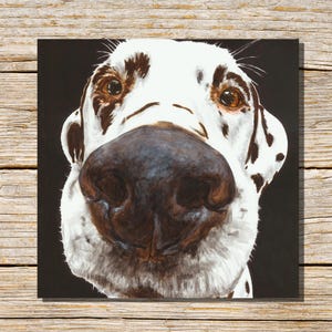 Tarjeta de felicitación de dálmata, tarjeta de perro, tarjeta de felicitación, cachorro, perro, dálmatas, tarjeta de perro, tarjetas de perro personalizadas, dálmata de color hígado, tarjeta de perro divertida