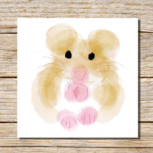 Pipsqueak, oogstmuis-wenskaart, oogstmuis, hamsters, oogstmuiskaart, muis, kaart, hamsterkaart, kaart met wilde dieren, babykaart