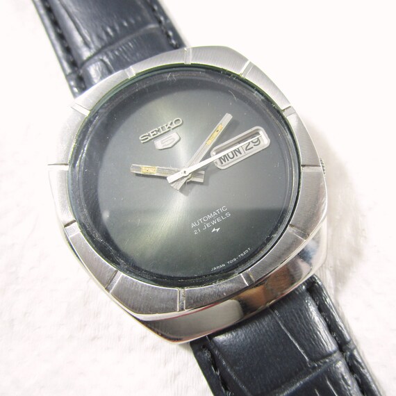 SEIKO 5 Vintage 7019 21J Data do dia automatico usado no Japao Relogio de pulso masculino E330 Etsy Portugal
