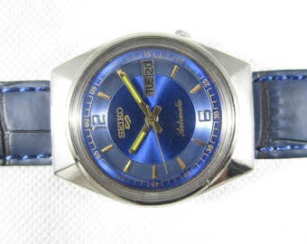 Stock Clearance Refurbished SEIKO 5 Vintage Automatic Day Date Japan Made Men's Wrist Watch #Z412