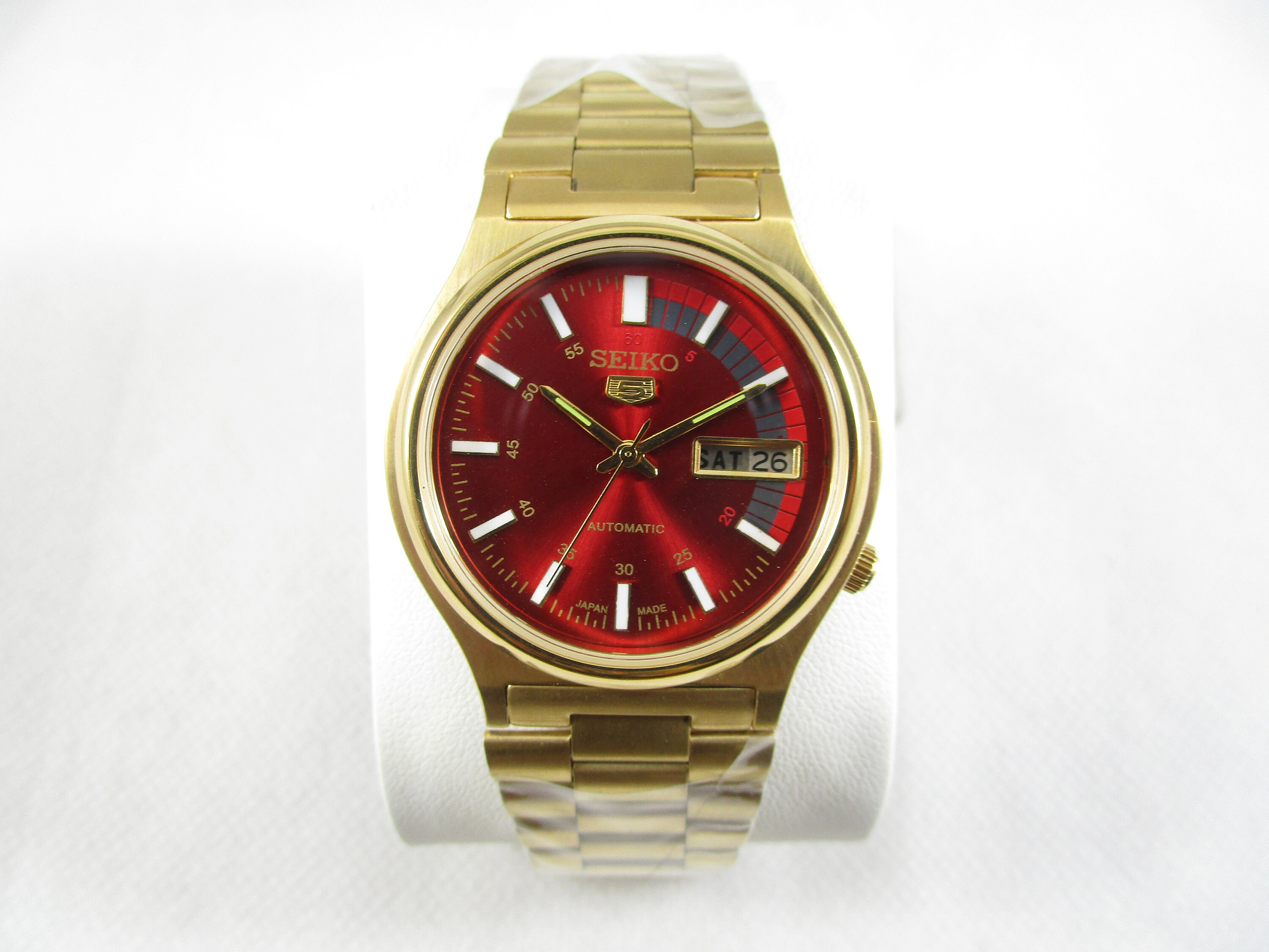 Vintage SEIKO 5 7009 17 Jewels Automatic Transparent Back Side Day