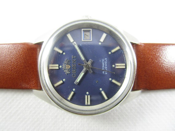 Vintage ORIENT 21 jewels Automatic Date Pre-owned 